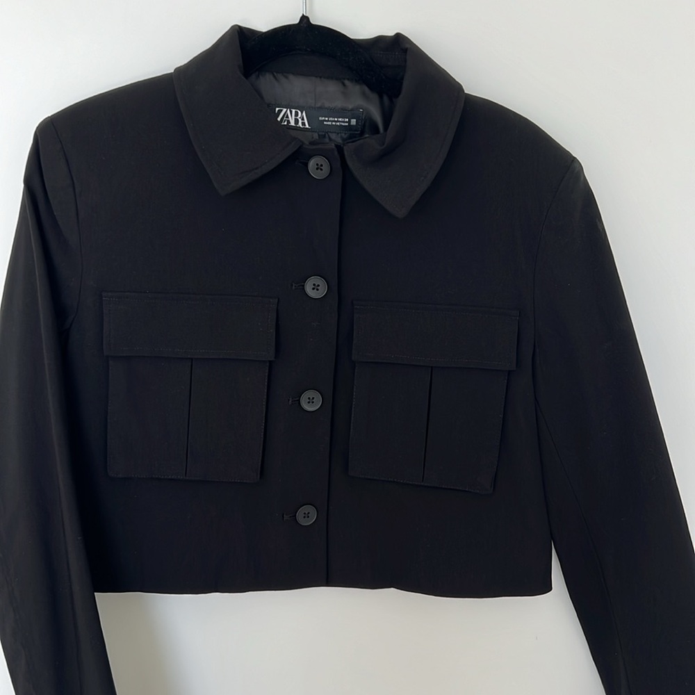 Zara Black Utility Jacket
